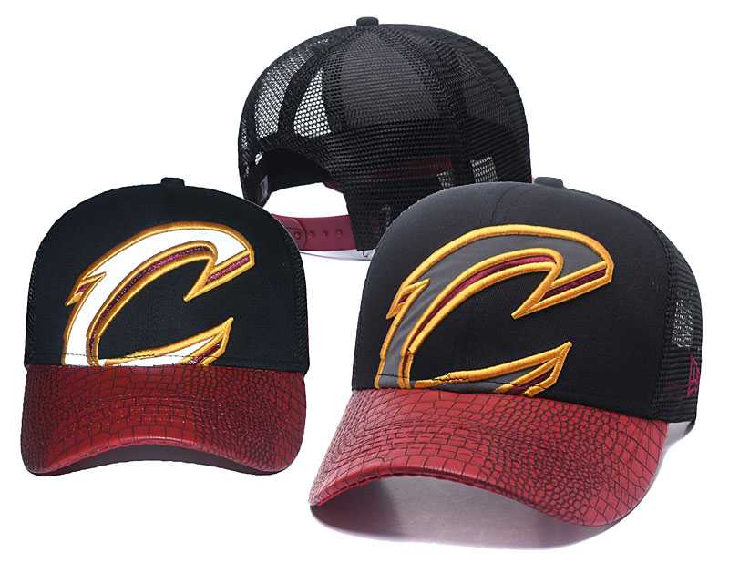 Cavaliers Team Logo Black Red Peaked Adjustable Hat GS,We sell and wholesale Cavaliers Team Logo Black Red Peaked Adjustable Hat GS on line form chian!