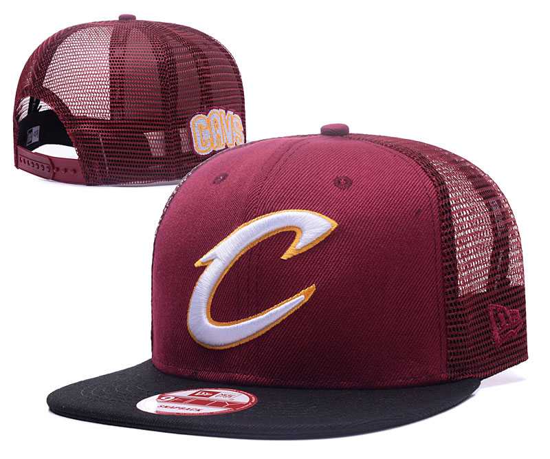 Cavaliers Team Logo Red Black Mesh Adjustable Hat GS,We sell and wholesale Cavaliers Team Logo Red Black Mesh Adjustable Hat GS on line form chian!