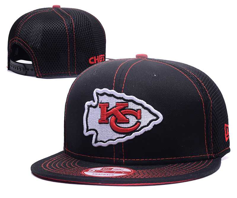 Chiefs Team Logo Black Cloth  Hollow Carved Adjustable Hat GS,We sell and wholesale Chiefs Team Logo Black Cloth  Hollow Carved Adjustable Hat GS on line form chian!