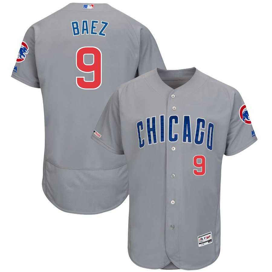 Cubs 9 Javier Baez Gray 150th Patch Flexbase Jersey Dzhi,We sell and wholesale Cubs 9 Javier Baez Gray 150th Patch Flexbase Jersey Dzhi on line form chian!