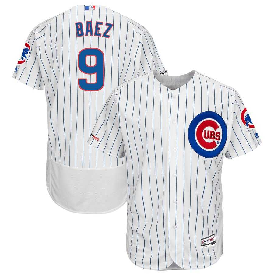 Cubs 9 Javier Baez White 150th Patch Flexbase Jersey Dzhi,We sell and wholesale Cubs 9 Javier Baez White 150th Patch Flexbase Jersey Dzhi on line form chian!