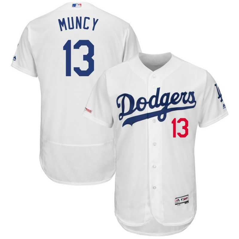 Dodgers 13 Max Muncy White 150th Patch Flexbase Jersey Dzhi,We sell and wholesale Dodgers 13 Max Muncy White 150th Patch Flexbase Jersey Dzhi on line form chian!