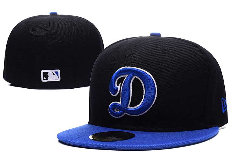Dodgers Team Logo Black Royal Fitted Hat LX,We sell and wholesale Dodgers Team Logo Black Royal Fitted Hat LX on line form chian!