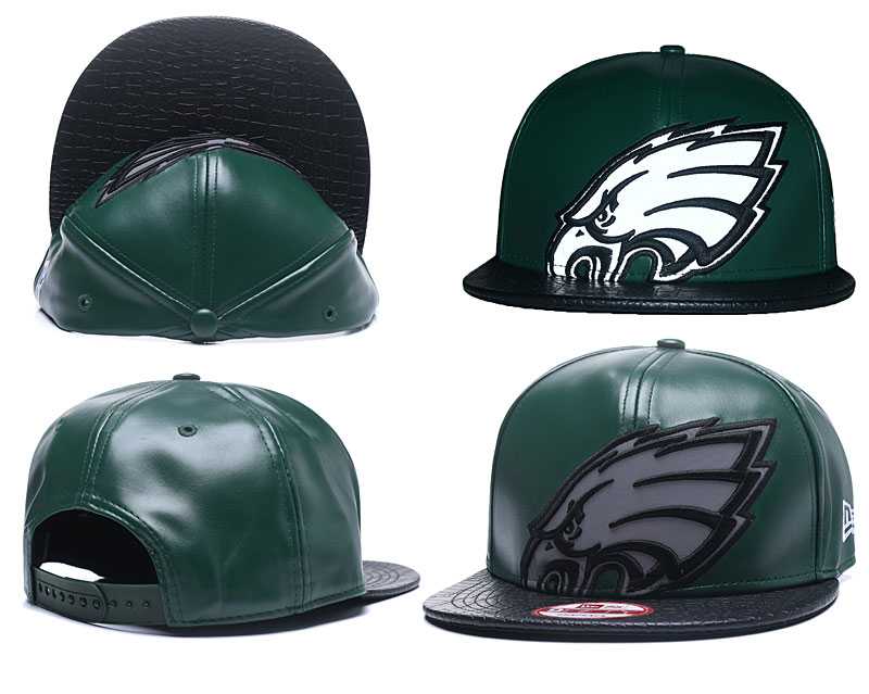 Eagles Team Logo Green Leather Adjustable Hat GS,We sell and wholesale Eagles Team Logo Green Leather Adjustable Hat GS on line form chian!