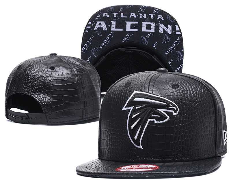 Falcons Fresh Logo All Black Leather Adjustable Hat GS,We sell and wholesale Falcons Fresh Logo All Black Leather Adjustable Hat GS on line form chian!