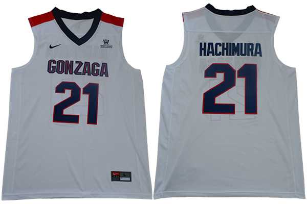 Gonzaga Bulldogs 21 Rui Hachimura White College Basketball Jersey,We sell and wholesale Gonzaga Bulldogs 21 Rui Hachimura White College Basketball Jersey on line form chian!