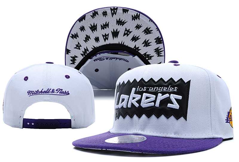 Lakers Team Logo White Mitchell & Ness Adjustable Hat LX,We sell and wholesale Lakers Team Logo White Mitchell & Ness Adjustable Hat LX on line form chian!
