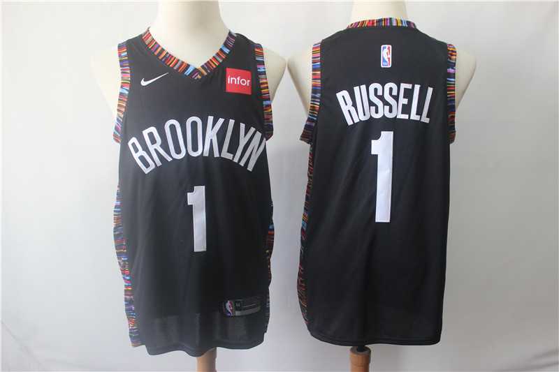 Nets 1 D'Angelo Russell Black City Edition Nike Swingman Jersey,We sell and wholesale Nets 1 D'Angelo Russell Black City Edition Nike Swingman Jersey on line form chian!
