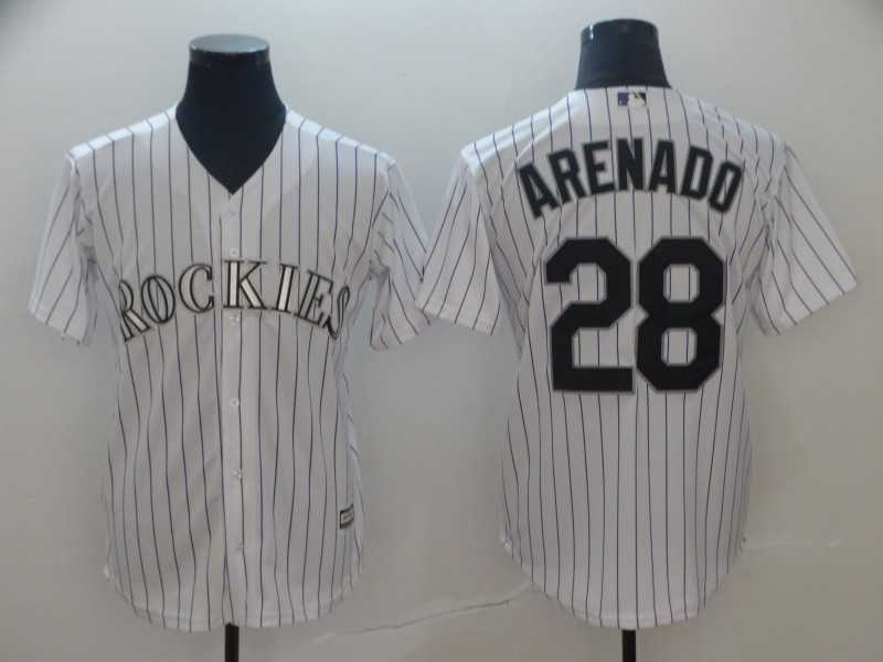 Rockies 28 Nolan Arenado White Cool Base Jersey,We sell and wholesale Rockies 28 Nolan Arenado White Cool Base Jersey on line form chian!