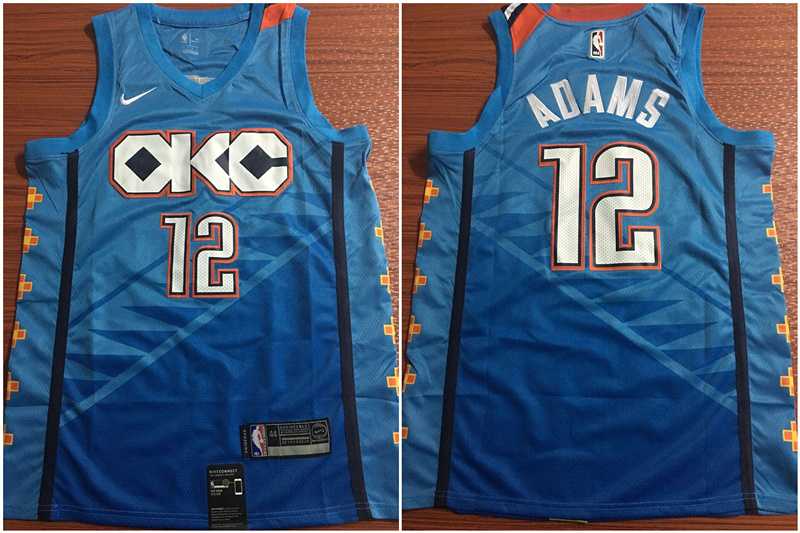 Thunder 12 Steven Adams Blue City Edition Nike Swingman Jerseys,We sell and wholesale Thunder 12 Steven Adams Blue City Edition Nike Swingman Jerseys on line form chian!