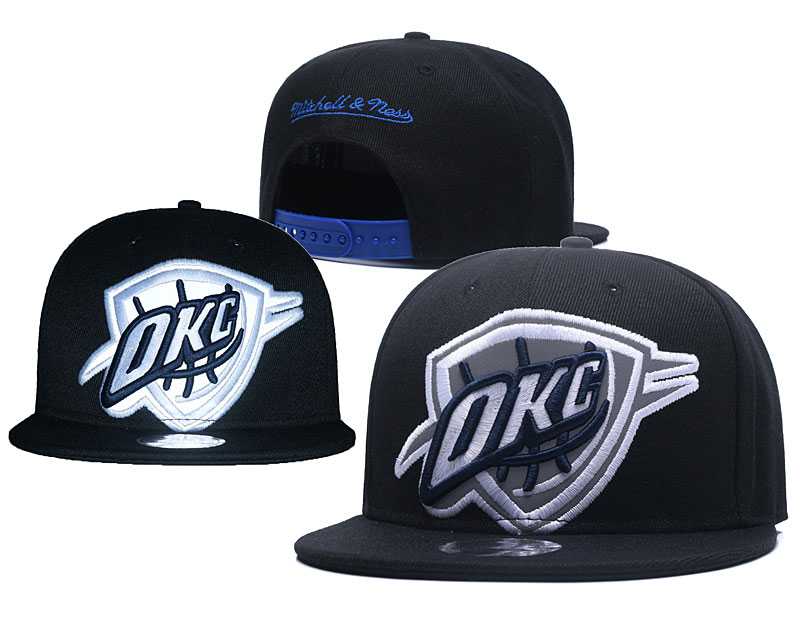 Thunder Team Logo Black Mitchell & Ness Adjustable Hat GS,We sell and wholesale Thunder Team Logo Black Mitchell & Ness Adjustable Hat GS on line form chian!