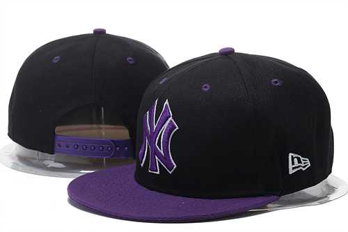 Yankees Fresh Logo Black Purple Adjustable Hat GS,We sell and wholesale Yankees Fresh Logo Black Purple Adjustable Hat GS on line form chian!