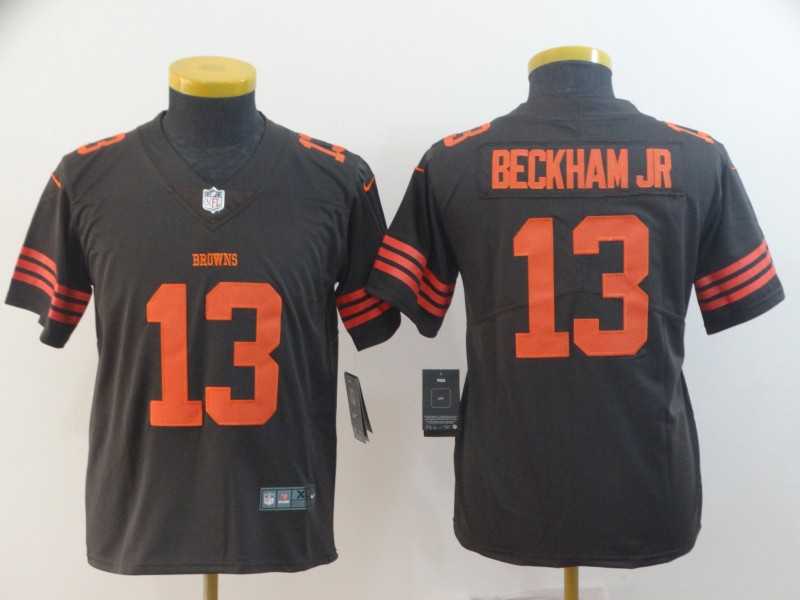 Youth Nike Browns 13 Odell Beckham Jr Brown Color Rush Limited Jersey,We sell and wholesale Youth Nike Browns 13 Odell Beckham Jr Brown Color Rush Limited Jersey on line form chian!