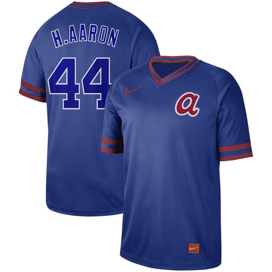 Braves 44 Hank Aaron Royal Throwback Jersey Dzhi,We sell and wholesale Braves 44 Hank Aaron Royal Throwback Jersey Dzhi on line form chian!