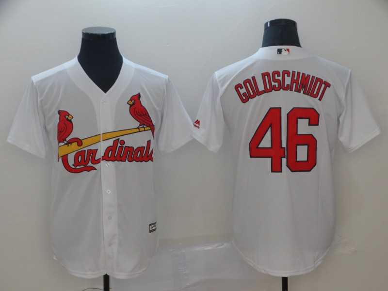 Cardinals 46 Paul Goldschmidt White Cool Base Jerseys,We sell and wholesale Cardinals 46 Paul Goldschmidt White Cool Base Jerseys on line form chian!