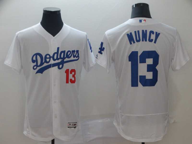 Dodgers 13 Max Muncy White Flexbase Jersey,We sell and wholesale Dodgers 13 Max Muncy White Flexbase Jersey on line form chian!