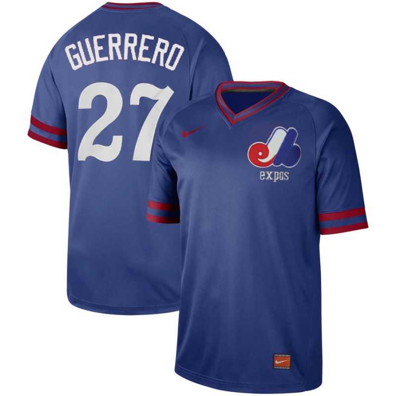 Expos 27 Vladimir Guerrero Blue Throwback Jersey Dzhi,We sell and wholesale Expos 27 Vladimir Guerrero Blue Throwback Jersey Dzhi on line form chian!