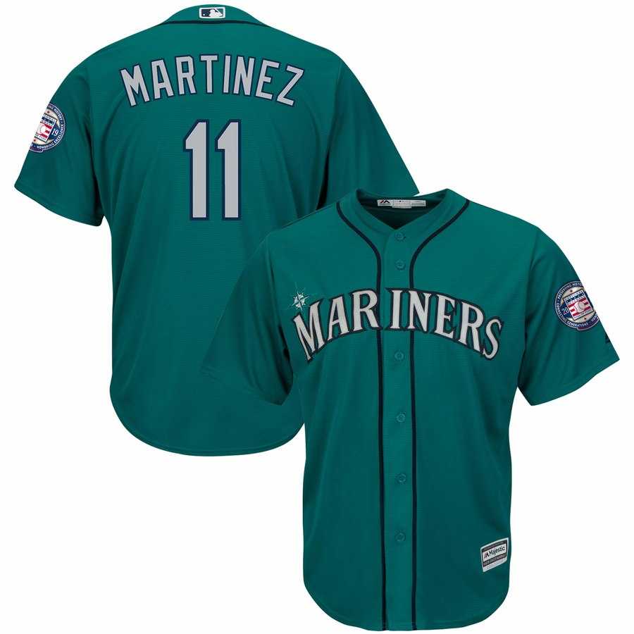 Mariners 11 Edgar Martinez Green 2019 Hall of Fame Induction Patch Cool Base Jersey Dzhi,We sell and wholesale Mariners 11 Edgar Martinez Green 2019 Hall of Fame Induction Patch Cool Base Jersey Dzhi on line form chian!