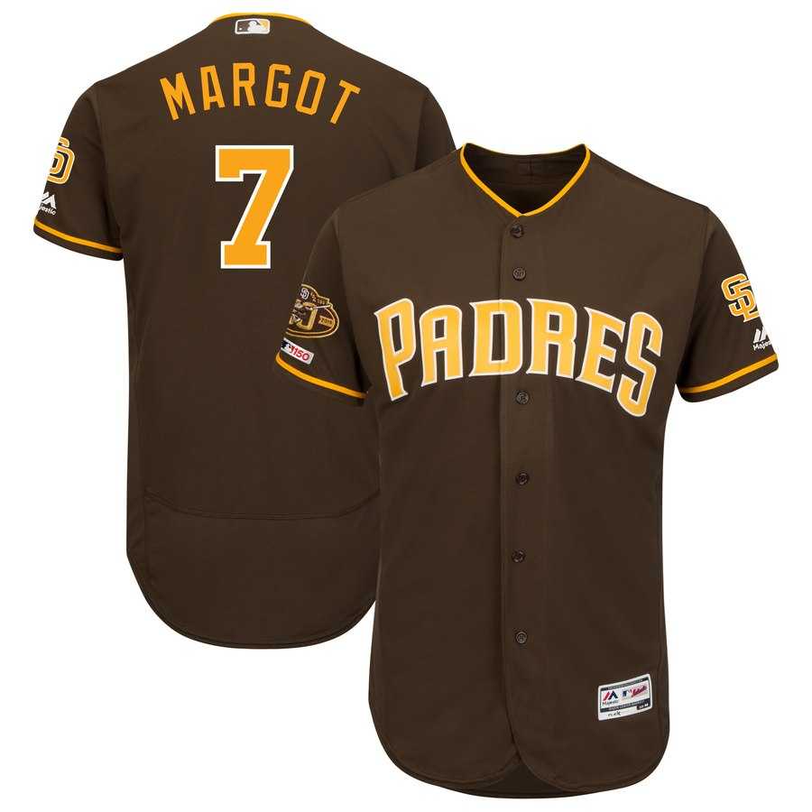 Padres 7 Manuel Margot Brown 50th Anniversary and 150th Patch FlexBase Jersey Dzhi,We sell and wholesale Padres 7 Manuel Margot Brown 50th Anniversary and 150th Patch FlexBase Jersey Dzhi on line form chian!