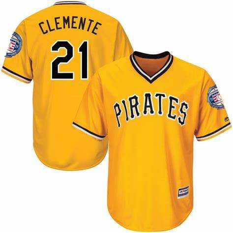 Pirates 21 Roberto Clemente Yellow 2019 Hall of Fame Induction Patch Throwback Jersey Dzhi,We sell and wholesale Pirates 21 Roberto Clemente Yellow 2019 Hall of Fame Induction Patch Throwback Jersey Dzhi on line form chian!