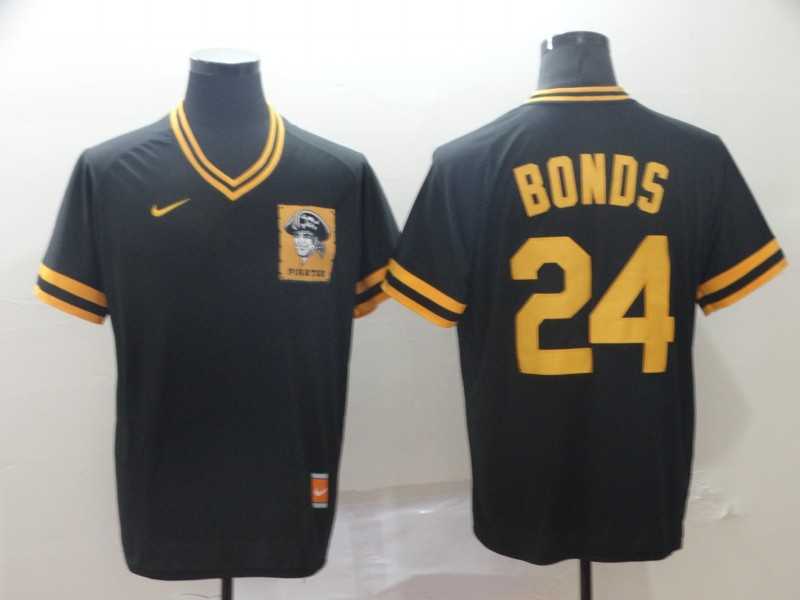 Pirates 24 Barry Bonds Black Throwback Jerseys,We sell and wholesale Pirates 24 Barry Bonds Black Throwback Jerseys on line form chian!