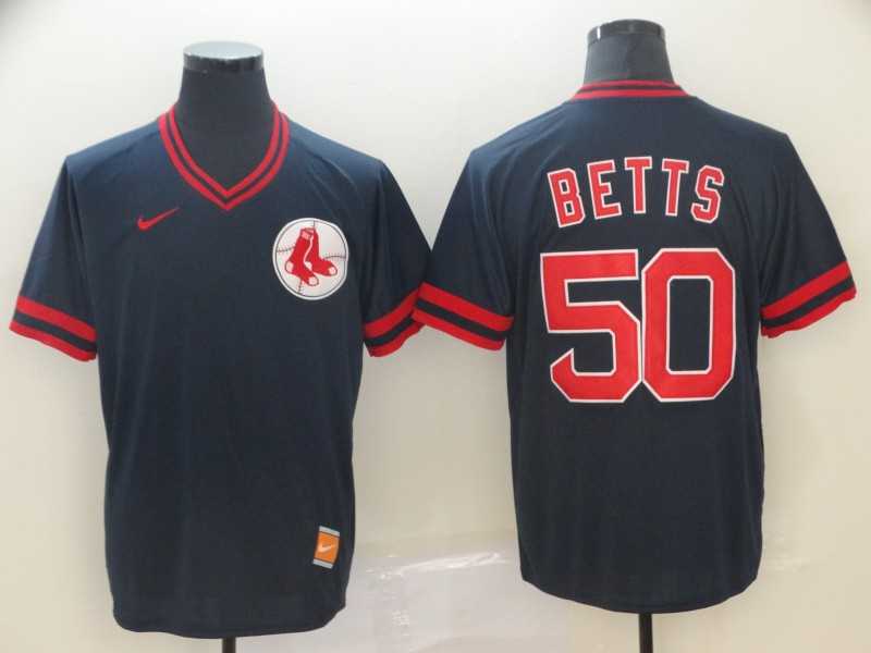 Red Sox 50 Mookie Betts Navy Throwback Jerseys,We sell and wholesale Red Sox 50 Mookie Betts Navy Throwback Jerseys on line form chian!