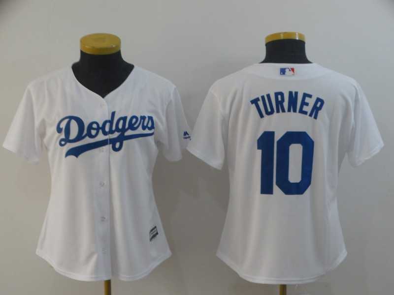 Women Dodgers 10 Justin Turner White Cool Base Jersey,We sell and wholesale Women Dodgers 10 Justin Turner White Cool Base Jersey on line form chian!