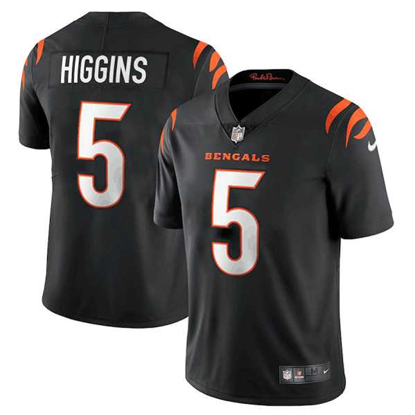 Men & Women & Youth Cincinnati Bengals #5 Tee Higgins Black Vapor Untouchable Limited Stitched Jersey,We sell and wholesale Men & Women & Youth Cincinnati Bengals #5 Tee Higgins Black Vapor Untouchable Limited Stitched Jersey on line form chian!