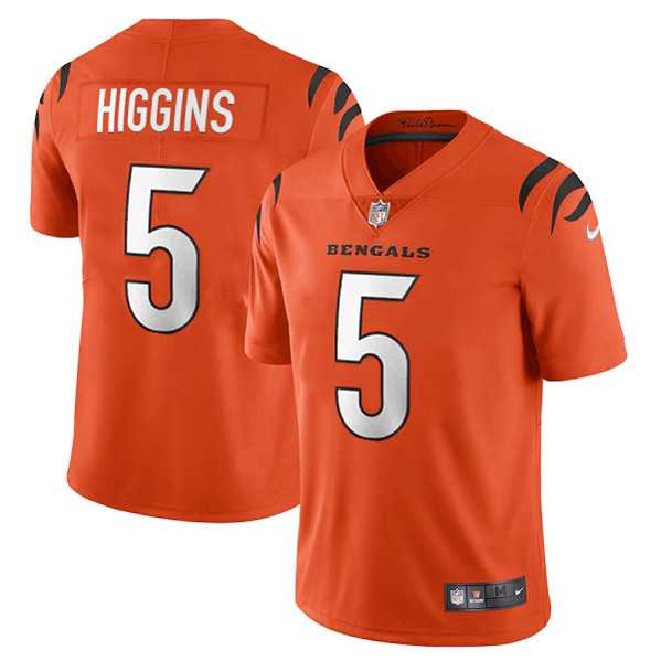 Men & Women & Youth Cincinnati Bengals #5 Tee Higgins Orange Vapor Untouchable Limited Stitched Jersey,We sell and wholesale Men & Women & Youth Cincinnati Bengals #5 Tee Higgins Orange Vapor Untouchable Limited Stitched Jersey on line form chian!