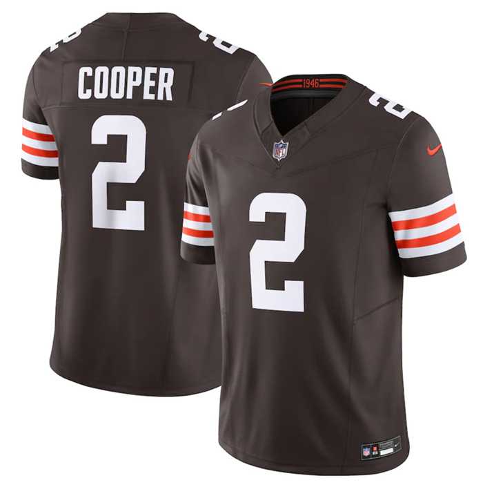 Men & Women & Youth Cleveland Browns #2 Amari Cooper Brown 2023 F.U.S.E. Vapor Untouchable Limited Stitched Jersey,We sell and wholesale Men & Women & Youth Cleveland Browns #2 Amari Cooper Brown 2023 F.U.S.E. Vapor Untouchable Limited Stitched Jersey on line form chian!
