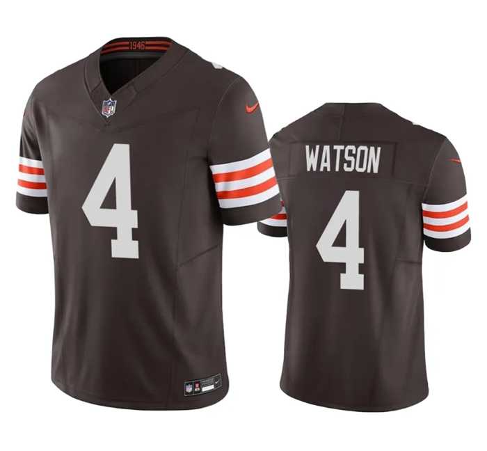 Men & Women & Youth Cleveland Browns #4 Deshaun Watson Brown 2023 F.U.S.E. Vapor Untouchable Limited Stitched Jersey,We sell and wholesale Men & Women & Youth Cleveland Browns #4 Deshaun Watson Brown 2023 F.U.S.E. Vapor Untouchable Limited Stitched Jersey on line form chian!