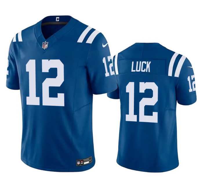 Men & Women & Youth Indianapolis Colts #12 Andrew Luck Blue 2023 F.U.S.E Vapor Untouchable Stitched Football Jersey,We sell and wholesale Men & Women & Youth Indianapolis Colts #12 Andrew Luck Blue 2023 F.U.S.E Vapor Untouchable Stitched Football Jersey on line form chian!