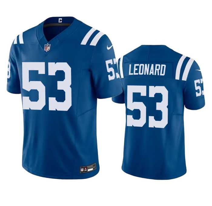 Men & Women & Youth Indianapolis Colts #53 Shaquille Leonard Blue 2023 F.U.S.E Vapor Untouchable Stitched Football Jersey,We sell and wholesale Men & Women & Youth Indianapolis Colts #53 Shaquille Leonard Blue 2023 F.U.S.E Vapor Untouchable Stitched Football Jersey on line form chian!