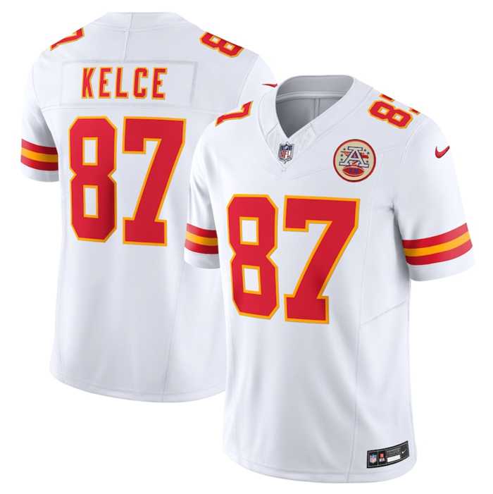 Men & Women & Youth Kansas City Chiefs #87 Travis Kelce White 2023 F.U.S.E. Vapor Untouchable Limited Stitched Jersey,We sell and wholesale Men & Women & Youth Kansas City Chiefs #87 Travis Kelce White 2023 F.U.S.E. Vapor Untouchable Limited Stitched Jersey on line form chian!