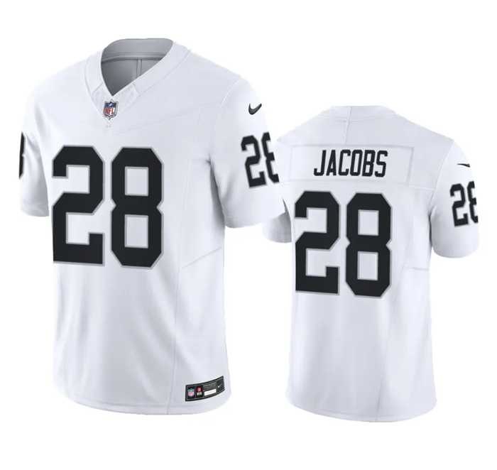 Men & Women & Youth Las Vegas Raiders #28 Josh Jacobs White 2023 F.U.S.E Vapor Untouchable Stitched Football Jersey,We sell and wholesale Men & Women & Youth Las Vegas Raiders #28 Josh Jacobs White 2023 F.U.S.E Vapor Untouchable Stitched Football Jersey on line form chian!
