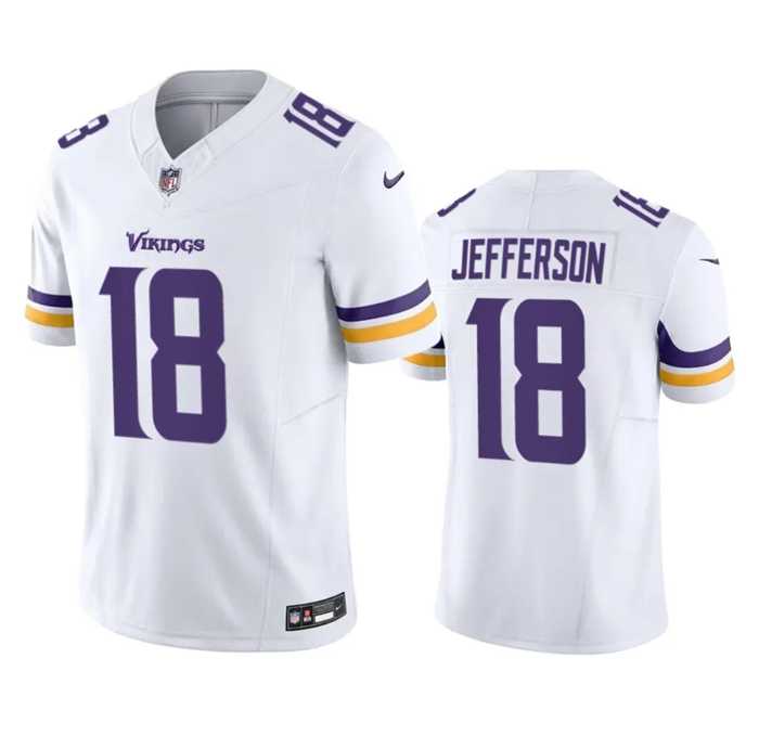 Men & Women & Youth Minnesota Vikings #18 Justin Jefferson White 2023 F.U.S.E. Vapor Untouchable Stitched Jersey,We sell and wholesale Men & Women & Youth Minnesota Vikings #18 Justin Jefferson White 2023 F.U.S.E. Vapor Untouchable Stitched Jersey on line form chian!