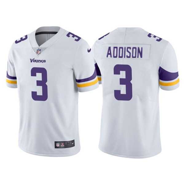 Men & Women & Youth Minnesota Vikings #3 Jordan Addison White Vapor Untouchable Stitched Jersey,We sell and wholesale Men & Women & Youth Minnesota Vikings #3 Jordan Addison White Vapor Untouchable Stitched Jersey on line form chian!