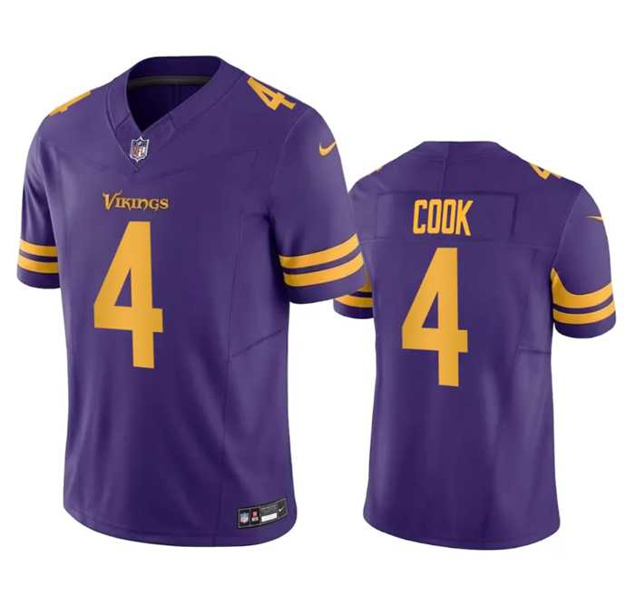 Men & Women & Youth Minnesota Vikings #4 Dalvin Cook Purple 2023 F.U.S.E. Color Rush Stitched Jersey,We sell and wholesale Men & Women & Youth Minnesota Vikings #4 Dalvin Cook Purple 2023 F.U.S.E. Color Rush Stitched Jersey on line form chian!