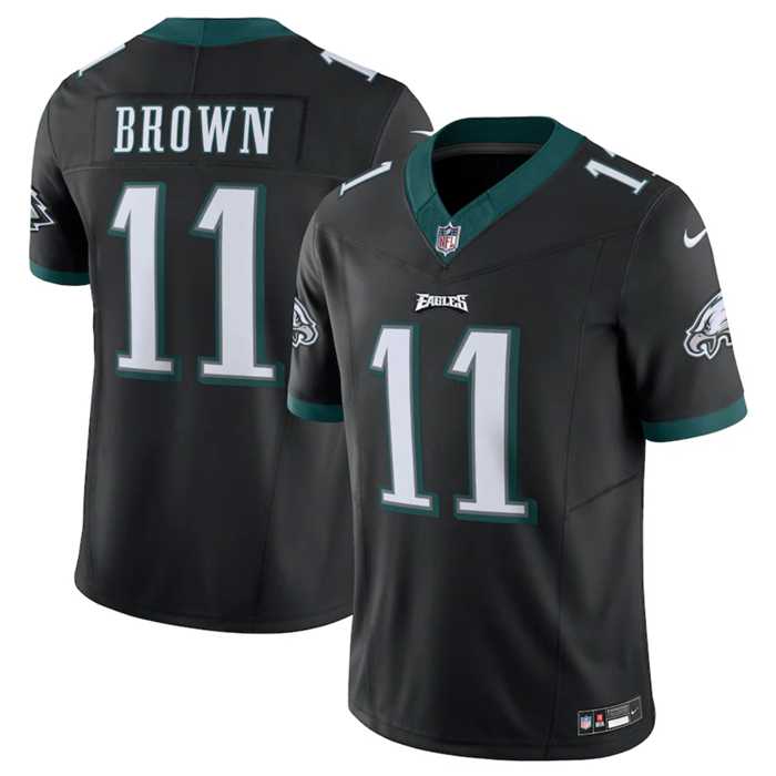 Men & Women & Youth Philadelphia Eagles #11 A.J. Brown Black 2023 F.U.S.E. Vapor Untouchable Limited Stitched Football Jersey,We sell and wholesale Men & Women & Youth Philadelphia Eagles #11 A.J. Brown Black 2023 F.U.S.E. Vapor Untouchable Limited Stitched Football Jersey on line form chian!