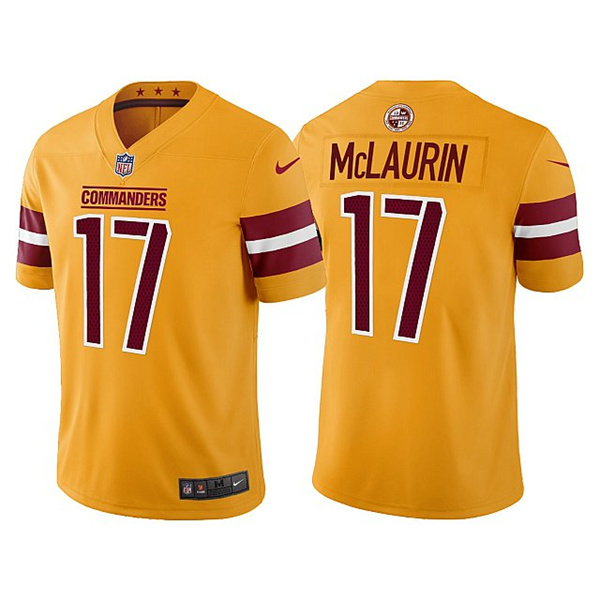Men & Women & Youth Washington Commanders 17 Terry McLaurin Gold Vapor Untouchable Stitched Football Jersey,We sell and wholesale Men & Women & Youth Washington Commanders 17 Terry McLaurin Gold Vapor Untouchable Stitched Football Jersey on line form chian!