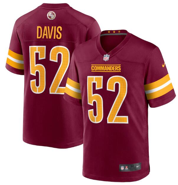 Men & Women & Youth Washington Commanders 52 Jamin Davis 2022 Burgundy Game Stitched Jersey,We sell and wholesale Men & Women & Youth Washington Commanders 52 Jamin Davis 2022 Burgundy Game Stitched Jersey on line form chian!