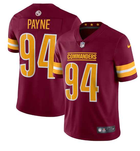 Men & Women & Youth Washington Commanders 94 Da'Ron Payne 2022 Burgundy Vapor Limited Stitched Jersey,We sell and wholesale Men & Women & Youth Washington Commanders 94 Da'Ron Payne 2022 Burgundy Vapor Limited Stitched Jersey on line form chian!