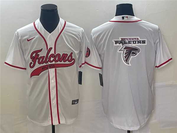 Men's Atlanta Falcons White Team Big Logo With Patch Cool Base Stitched Baseball Jersey,We sell and wholesale Men's Atlanta Falcons White Team Big Logo With Patch Cool Base Stitched Baseball Jersey on line form chian!