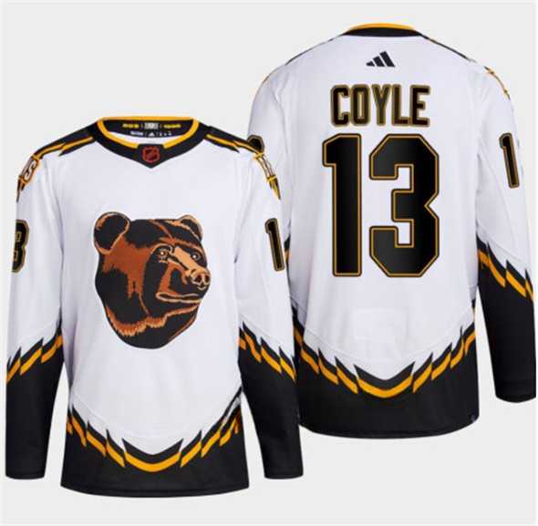 Men's Boston Bruins #13 Charlie Coyle White 2022-23 Reverse Retro Stitched Jersey Dzhi,We sell and wholesale Men's Boston Bruins #13 Charlie Coyle White 2022-23 Reverse Retro Stitched Jersey Dzhi on line form chian!