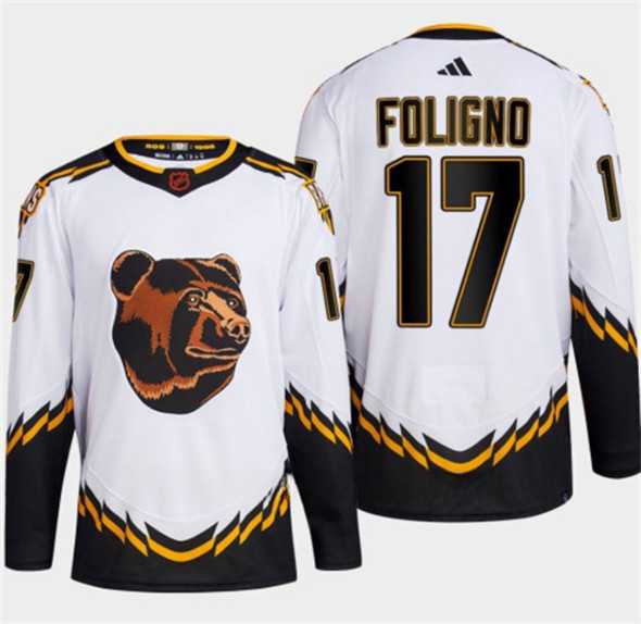 Men's Boston Bruins #17 Nick Foligno White 2022-23 Reverse Retro Stitched Jersey Dzhi,We sell and wholesale Men's Boston Bruins #17 Nick Foligno White 2022-23 Reverse Retro Stitched Jersey Dzhi on line form chian!