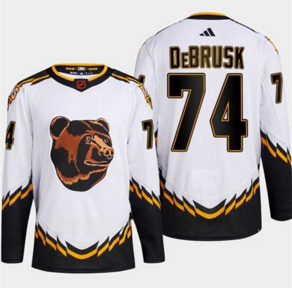 Men's Boston Bruins #74 Jake DeBrusk White 2022-23 Reverse Retro Stitched Jersey Dzhi,We sell and wholesale Men's Boston Bruins #74 Jake DeBrusk White 2022-23 Reverse Retro Stitched Jersey Dzhi on line form chian!