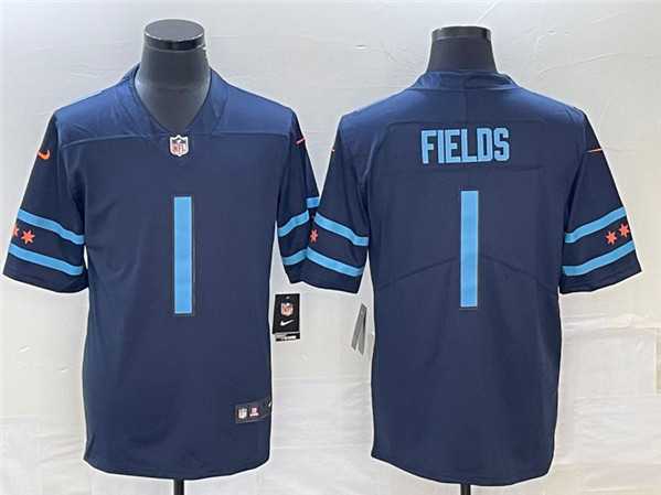 Men's Chicago Bears #1 Justin Fields Navy 2019 City Edition Limited Stitched Jersey,We sell and wholesale Men's Chicago Bears #1 Justin Fields Navy 2019 City Edition Limited Stitched Jersey on line form chian!
