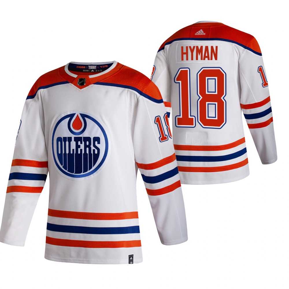 Men's Edmonton Oilers #18 Zach Hyman 2021 Reverse Retro White Stitched Jersey Dzhi,We sell and wholesale Men's Edmonton Oilers #18 Zach Hyman 2021 Reverse Retro White Stitched Jersey Dzhi on line form chian!