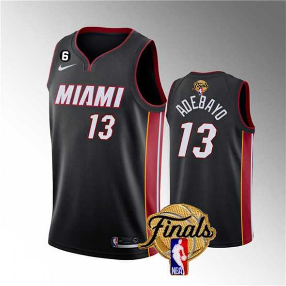 Men's Miami Heat #13 Bam Adebayo Black 2023 Finals Icon Edition With NO.6 Patch Stitched Basketball Jersey Dzhi,We sell and wholesale Men's Miami Heat #13 Bam Adebayo Black 2023 Finals Icon Edition With NO.6 Patch Stitched Basketball Jersey Dzhi on line form chian!