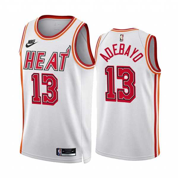 Men's Miami Heat #13 Bam Adebayo White Classic Edition Stitched Basketball Jersey Dzhi,We sell and wholesale Men's Miami Heat #13 Bam Adebayo White Classic Edition Stitched Basketball Jersey Dzhi on line form chian!
